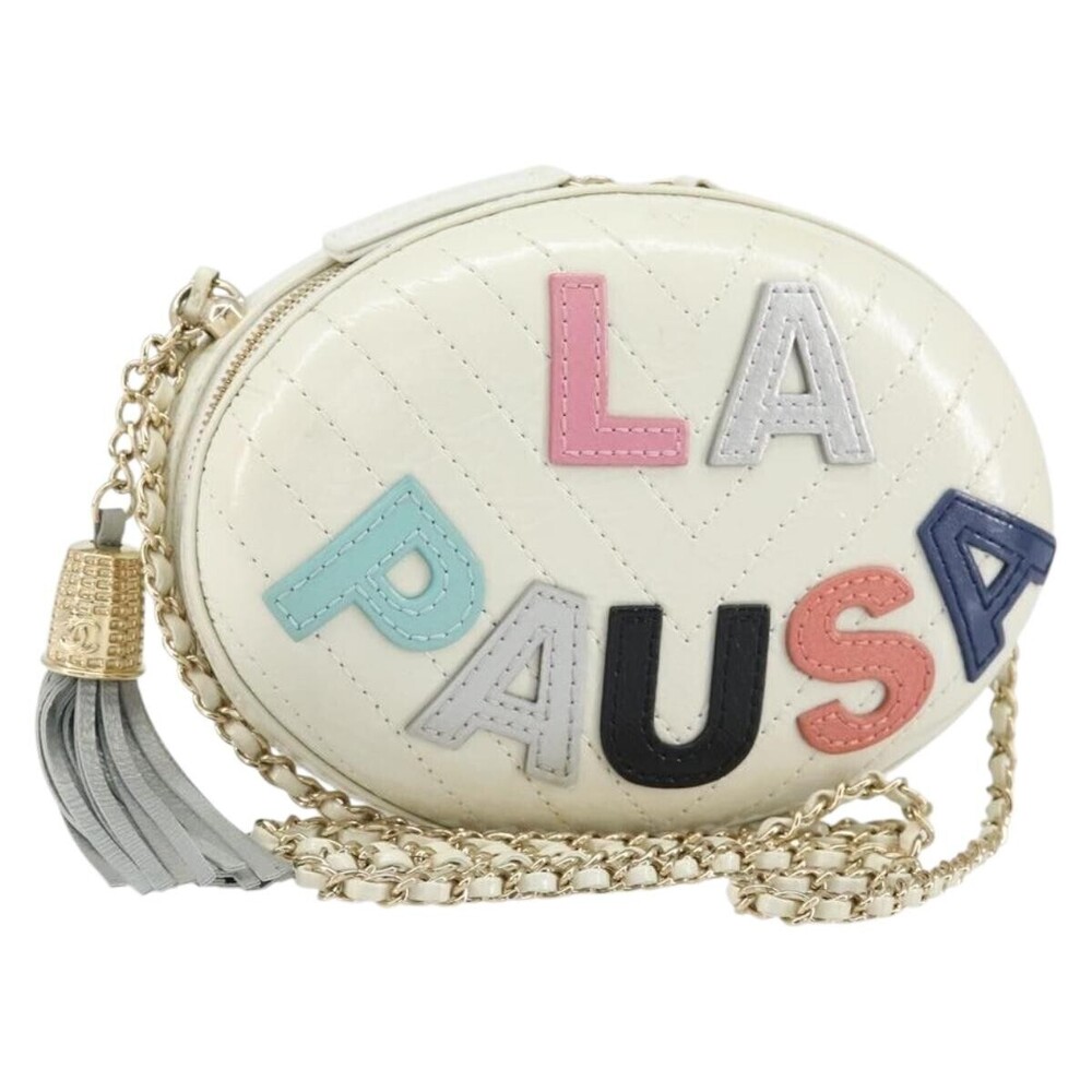 Chanel La Pausa Evening Chevron Lambskin with Applique